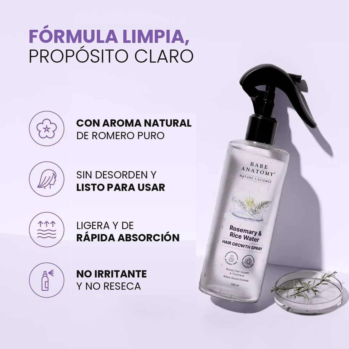 Rosemary & Rice Water detalles